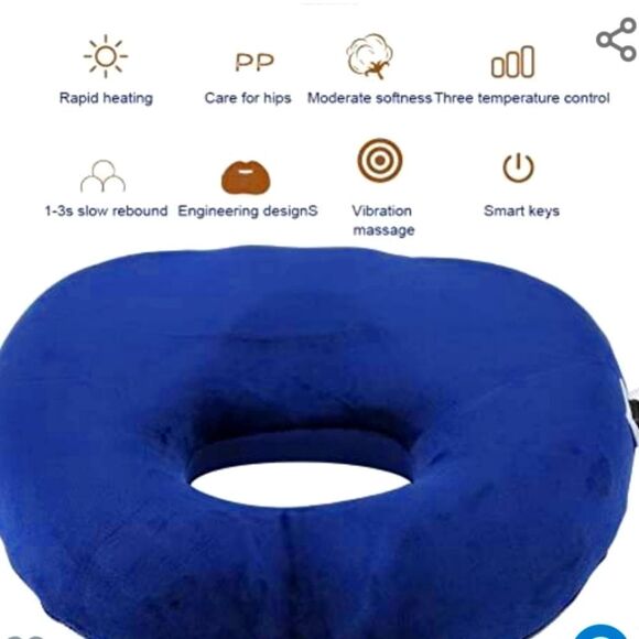 Therawèll Warming Memory Foam Seat Cushion - Picture 2 of 10